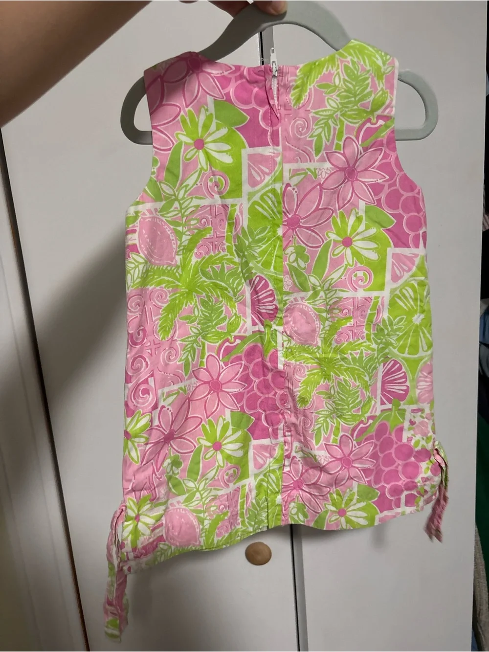 Vintage Lilly Pulitzer dress with elephants 4T pink green shift dress juice